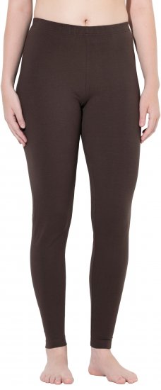 Ulla Popken Basic Stretch Knit Ankle Length Leggings Pine Brown - Jeans & Hosen in Großen Größen – Plus Size - 