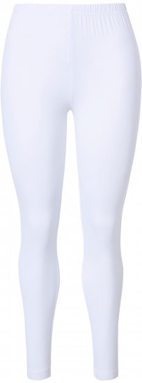 Ulla Popken Basic Stretch Knit Ankle Length Leggings Snow White - Jeans & Hosen in Großen Größen – Plus Size - 