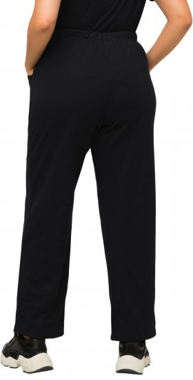Ulla Popken Pull On Knit Straight Leg Pocket Pants Black - DAMENMODE 40-66 - 