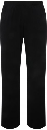Ulla Popken Bootcut Elastic Waist Cotton French Terry Sport Pants Black - Jeans & Hosen in Großen Größen – Plus Size - 