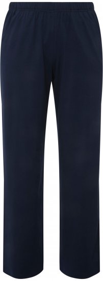 Ulla Popken Bootcut Elastic Waist Cotton French Terry Sport Pants Night Blue - Jeans & Hosen in Großen Größen – Plus Size - 
