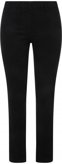 Ulla Popken Denim Look All Elastic Pocket Sienna Jeggings Black - Jeans & Hosen in Großen Größen – Plus Size - 