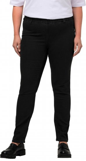 Ulla Popken Denim Look All Elastic Pocket Sienna Jeggings Black - Jeans & Hosen in Großen Größen – Plus Size - 