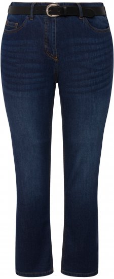 Ulla Popken Sammy Fit Slim Leg Stretch Jeans Blue Denim - Jeans & Hosen in Großen Größen – Plus Size - 