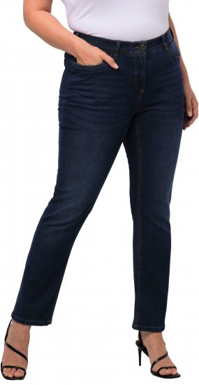 Ulla Popken Sammy Fit Slim Leg Stretch Jeans Blue Denim - Jeans & Hosen in Großen Größen – Plus Size - 