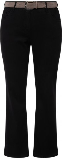 Ulla Popken Straight Leg Mandy Fit Stretch Jeans Black - Jeans & Hosen in Großen Größen – Plus Size - 