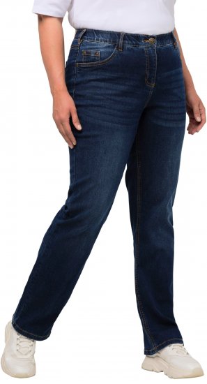 Ulla Popken Straight Leg Mandy Fit Stretch Jeans Blue Denim - Jeans & Hosen in Großen Größen – Plus Size - 