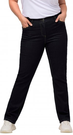 Ulla Popken Straight Leg Mandy Fit Stretch Jeans Dark Blue Denim - Jeans & Hosen in Großen Größen – Plus Size - 