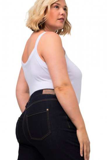 Ulla Popken Marie Fit Bootcut Stretch Jeans Dark Blue Denim - Ulla Popken - Ulla Popken Mode in großen Größen