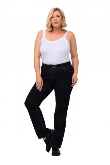 Ulla Popken Marie Fit Bootcut Stretch Jeans Dark Blue Denim - Ulla Popken - Ulla Popken Mode in großen Größen