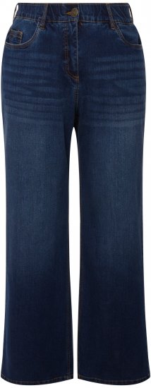 Ulla Popken Mary Fit Wide Leg Stretch Jeans Blue Denim - Jeans & Hosen in Großen Größen – Plus Size - 