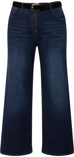 Ulla Popken Mary Fit Wide Leg Stretch Jeans Blue Denim - Jeans & Hosen in Großen Größen – Plus Size - 