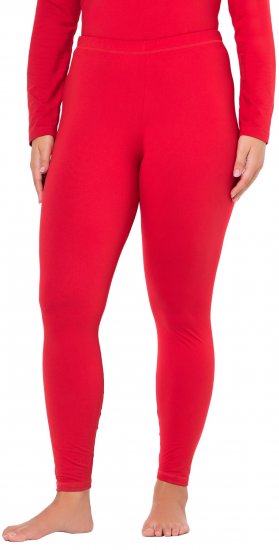 Ulla Popken Quick Dry Moisture Wicking Stretch Ski Leggings Salsa Red - Jeans & Hosen in Großen Größen – Plus Size - 