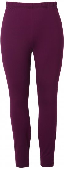 Ulla Popken Quick Dry Moisture Wicking Stretch Ski Leggings Grape Red - Jeans & Hosen in Großen Größen – Plus Size - 