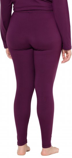 Ulla Popken Quick Dry Moisture Wicking Stretch Ski Leggings Grape Red - Jeans & Hosen in Großen Größen – Plus Size - 