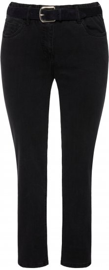Ulla Popken Stretch Sarah Fit Skinny Jeans Black - Jeans & Hosen in Großen Größen – Plus Size - 
