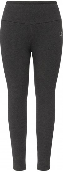 Ulla Popken Faux Fur Lined Stretch Leggings Charcoal - Jeans & Hosen in Großen Größen – Plus Size - 