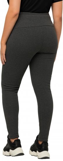 Ulla Popken Faux Fur Lined Stretch Leggings Charcoal - Jeans & Hosen in Großen Größen – Plus Size - 
