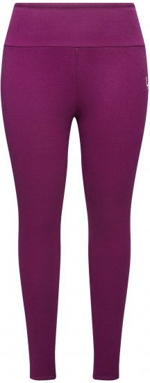 Ulla Popken Faux Fur Lined Stretch Leggings Pink Berry - Jeans & Hosen in Großen Größen – Plus Size - 