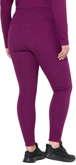 Ulla Popken Faux Fur Lined Stretch Leggings Pink Berry - Jeans & Hosen in Großen Größen – Plus Size - 