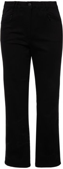 Ulla Popken Basic Mony Tapered Leg Stretch Pants Black - Jeans & Hosen in Großen Größen – Plus Size - 