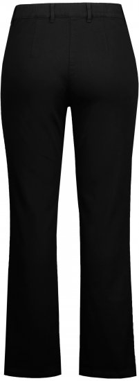 Ulla Popken Basic Mony Tapered Leg Stretch Pants Black - Jeans & Hosen in Großen Größen – Plus Size - 