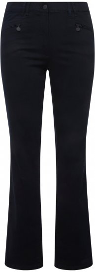 Ulla Popken Basic Mony Tapered Leg Stretch Pants Navy - Jeans & Hosen in Großen Größen – Plus Size - 