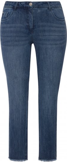 Ulla Popken Positive Thoughts Slim Leg Sarah Fit Stretch Jeans Blue Denim - DAMENMODE 40-66 - 