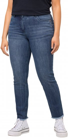 Ulla Popken Positive Thoughts Slim Leg Sarah Fit Stretch Jeans Blue Denim - DAMENMODE 40-66 - 