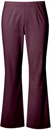 Ulla Popken Bengaline Elastic Waist Thermal Pants Aubergine - Jeans & Hosen in Großen Größen – Plus Size - 