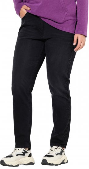 Ulla Popken Rhinestone Detail Stretch Fit Jeans Black - Jeans & Hosen in Großen Größen – Plus Size - 