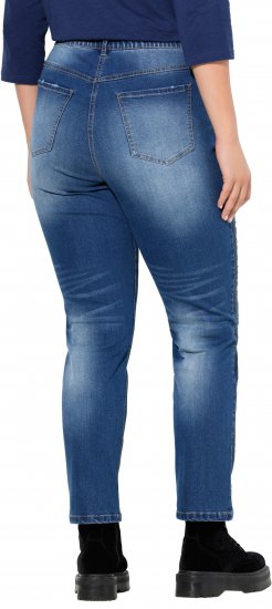 Ulla Popken Rhinestone Detail Stretch Fit Jeans Denim Blue - Jeans & Hosen in Großen Größen – Plus Size - 