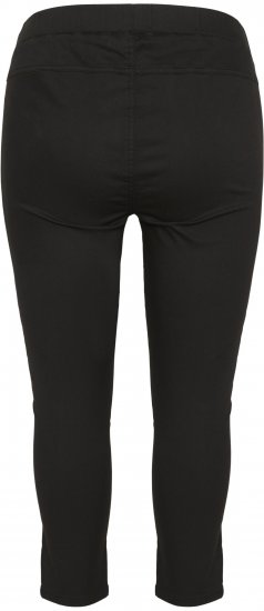 Kaffe Curve Ana Cropped Twill Jeggings Tiefschwarz - Jeans & Hosen in Großen Größen – Plus Size - 