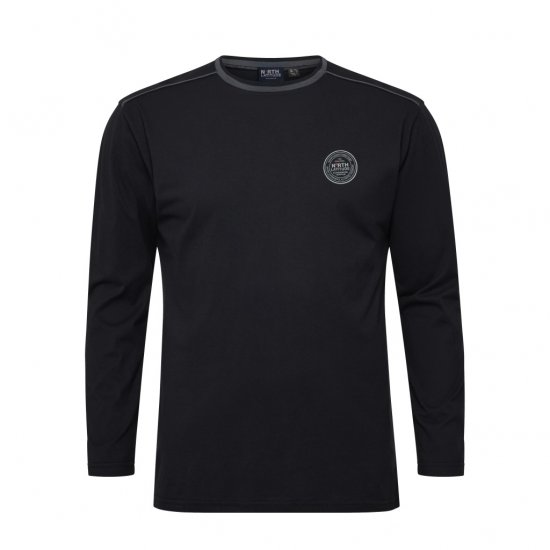 North Latitude Py Jersey O-Neck Long Sleeve Black - Langärmlige T-Shirts für Herren - Langärmlige T-Shirts für Herren