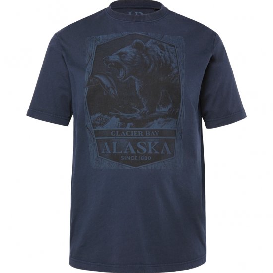 JP1880 T-Shirt Short Sleeve Alaska Navy - Herren-T-Shirts - Herren-T-Shirts in großen Größen