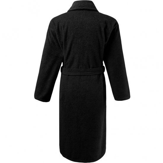 JP1880 Bathrobe Extra Soft Terry Cloth Black - Herrenunterwäsche & bademode - Herrenunterwäsche & Bademode in großen Größen