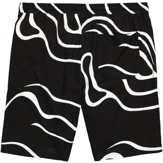 JP1880 Bermuda Shorts Soft Viscose All-over Print Black - Herrenshorts in großen Größen - Herrenshorts in großen Größen