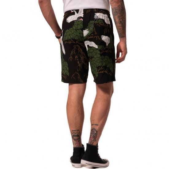 JP1880 Bermuda Shorts All-over Print Black - Herrenshorts - Herrenshorts in großen Größen