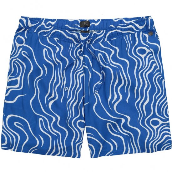 JP1880 Bermuda Shorts All-over Print Royal Blue - Herrenshorts - Herrenshorts in großen Größen