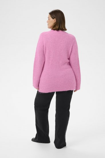 Kaffe Curve Emilia Pullover Pink Power Melange - Strickpullover - 