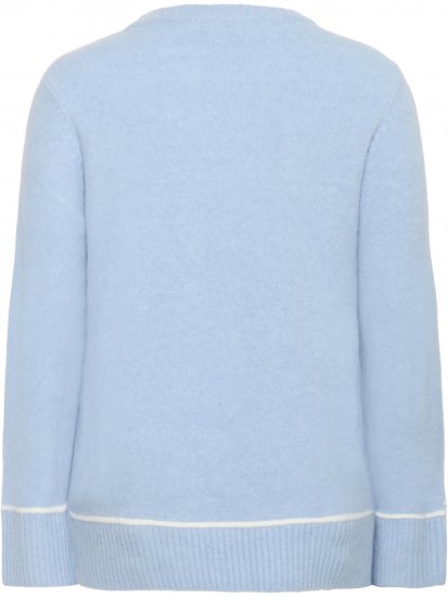 Kaffe Curve Jina Knit Pullover Powder Blue Melange - Strickpullover - 