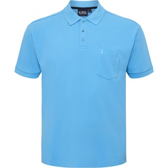 North Latitude Polo Pique Short Sleeve Turquoise - Polo-shirts für herren - Polo-Shirts für Herren in großen Größen
