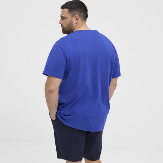 North Latitude T-shirt Printed Short Sleeve Blue - Herren-T-Shirts - Herren-T-Shirts in großen Größen
