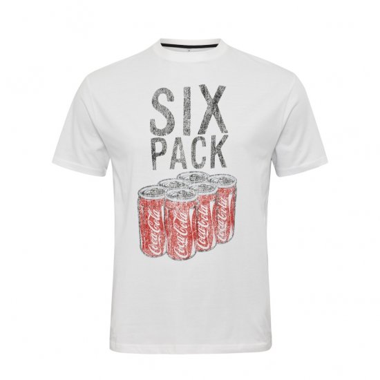 North Latitude T-Shirt Coca-Cola White - Herren-T-Shirts - Herren-T-Shirts in großen Größen