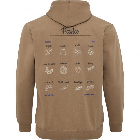 North Latitude Hoodie with Zipper Dark Sand TALL - TALL sweatshirts - 