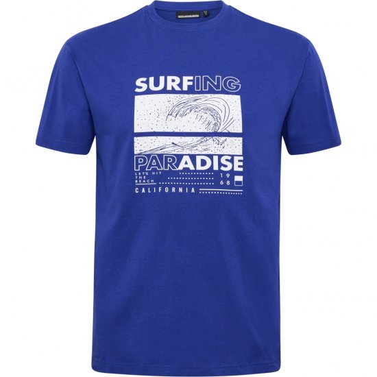 North Latitude T-Shirt Printed Blue - Herren-T-Shirts - Herren-T-Shirts in großen Größen