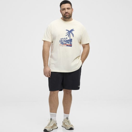 North Latitude T-Shirt Printed Off-White - Herren-T-Shirts - Herren-T-Shirts in großen Größen