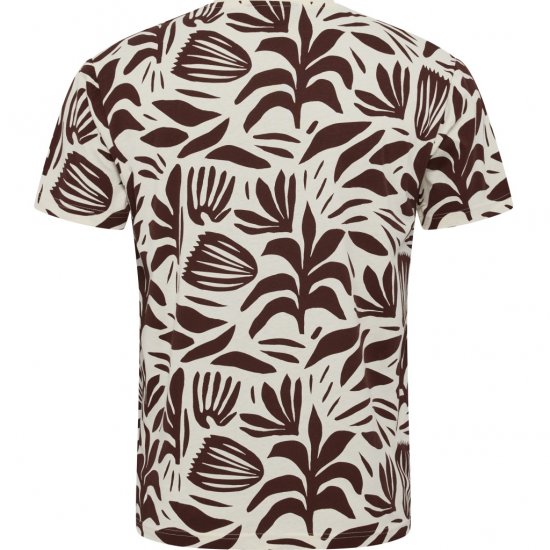 North Latitude T-Shirt Printed Allover Bordeaux - Herren-T-Shirts - Herren-T-Shirts in großen Größen