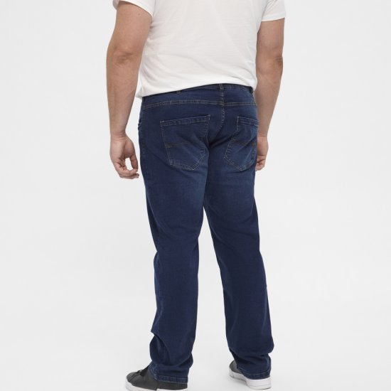 North Latitude Jeans Ringo Blue Used Wash - Herren-jeans & -hosen - Herren-Jeans & -Hosen in großen Größen