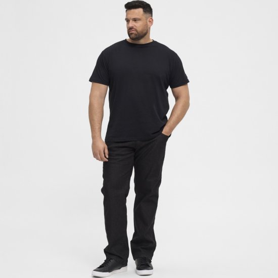 North Latitude Jeans Mick Black Stone Wash - Herren-jeans & -hosen - Herren-Jeans & -Hosen in großen Größen